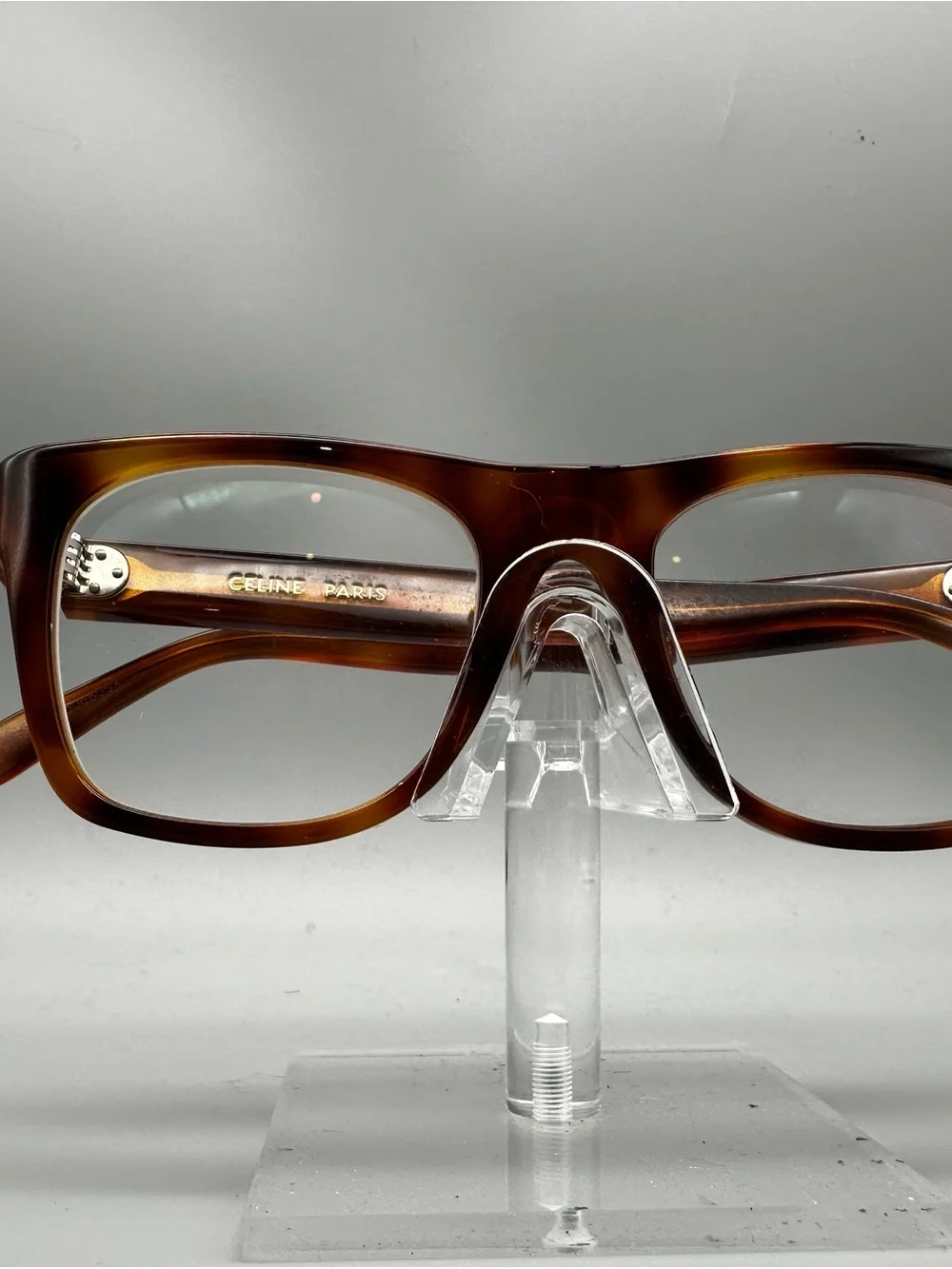 Celine CL5018IN 053 Dark Havana Tortoise Shell Square Eyeglass Frames 51-19-145